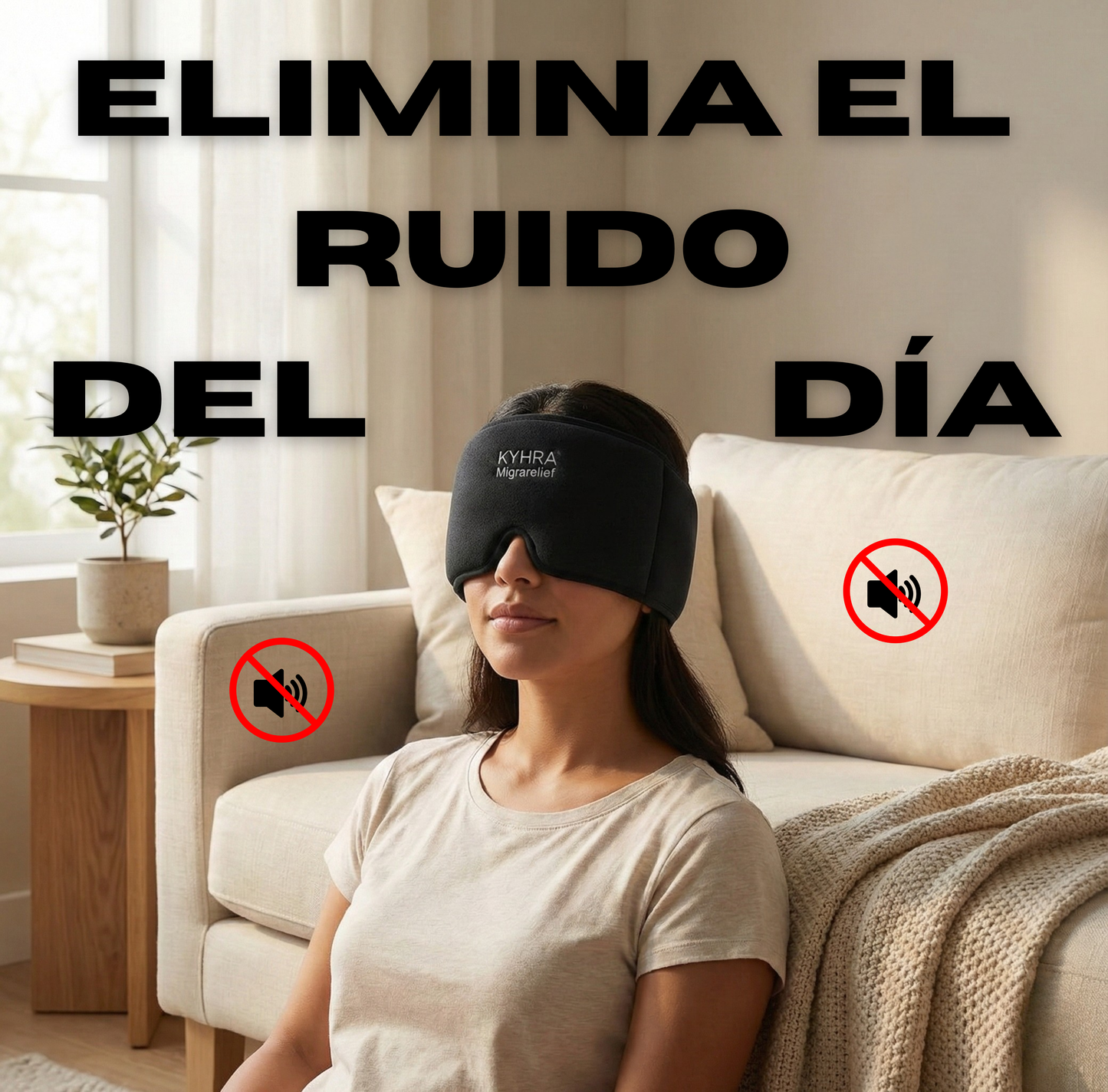 Kyhra MigraRelief™ – Máscara de gel terapéutica para migraña y estrés