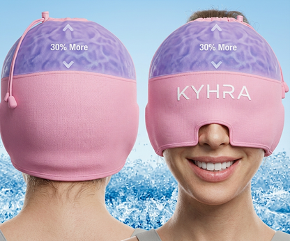 Kyhra MigraRelief™ – Máscara de gel terapéutica para migraña y estrés